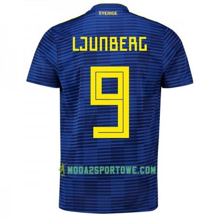 Koszulka Szwecja Ljungberg 9 Mistrzostwa Świata 2018 Wyjazdowe Stroje Piłkarskie